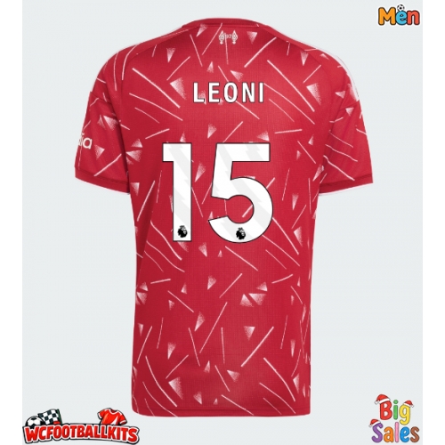 Liverpool Giovanni Leoni #15 Replica Home Stadium Shirt 2026-27 Short Sleeve